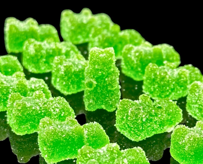 Sour Green Apple Bears - 25 Pack