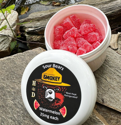 Sour Watermelon Bears - 25 Pack