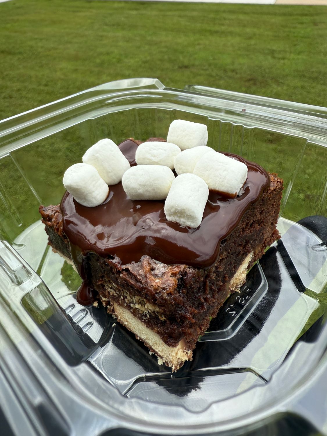 S&#39;mores Chocolate Ganache Brownie