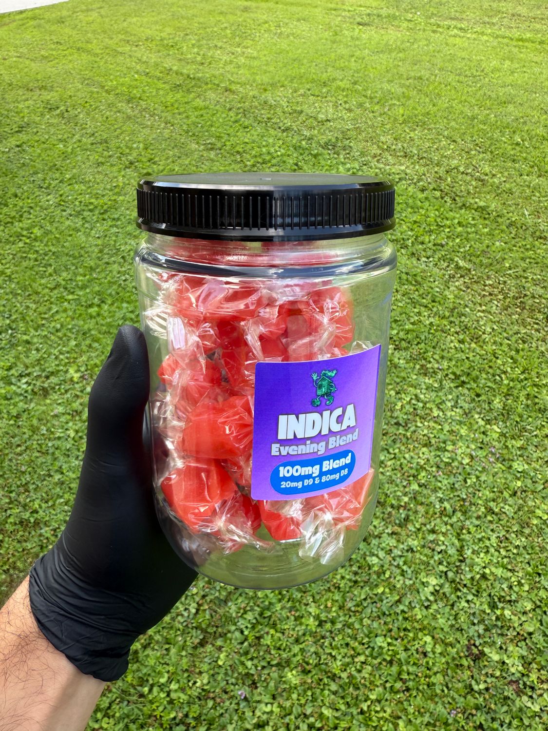 Watermelon Indica Evening Taffy - 35 Count Jar