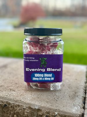 Blueberry Indica Evening Taffy - 35 Count Jar