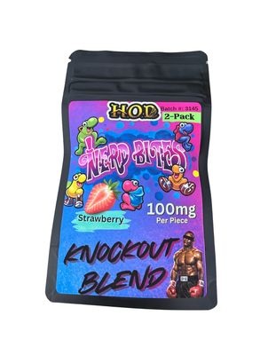 HEAVY HITTER - 200mg - Strawberry Nerd Bite (100mg - 2 Pack)