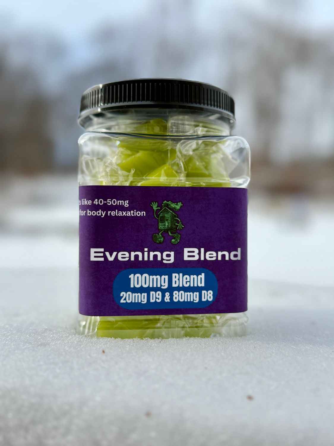 Green Apple Indica Evening Taffy - 35 Count Jar
