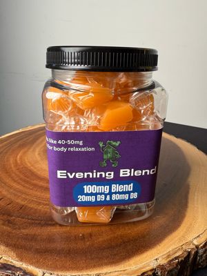 Peach Taffy Indica Evening - 35 Count Jar
