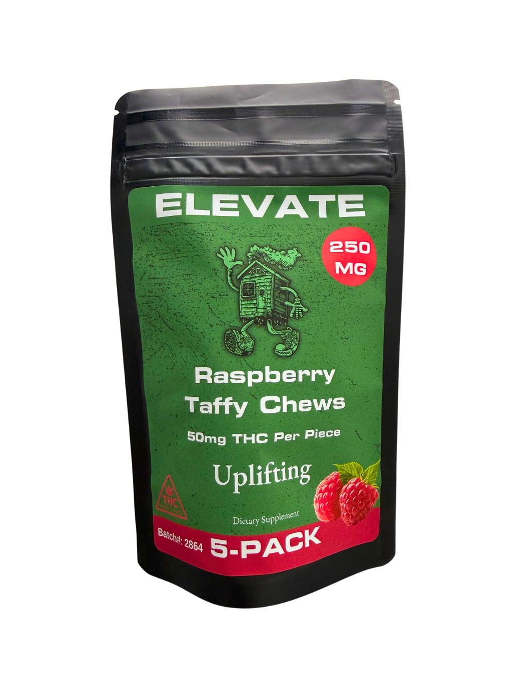 ELEVATE - 50mg each - Raspberry Taffy (5-Pack)