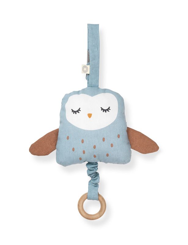 FRANCK &amp; FISCHER Muziekdoosje Ugla Uil blauw