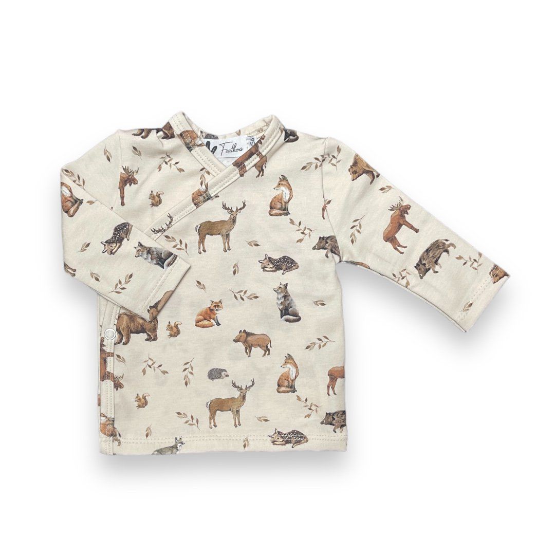 Feathers Overslagshirtje - Wild Forest Animals