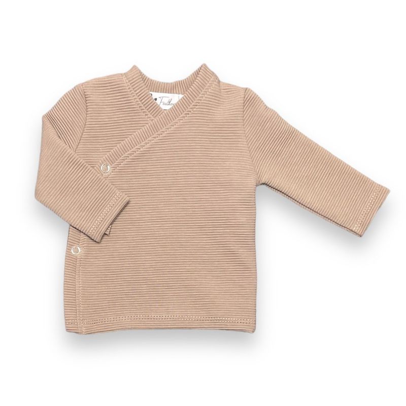Feathers Overslagshirtje- Taupe