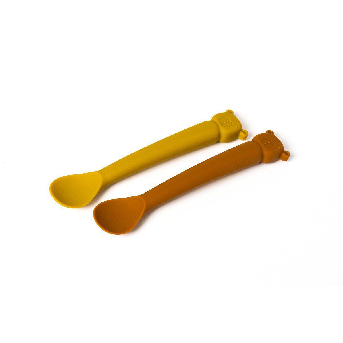 The Cotton Cloud Lepelset Lili de beer - Cinnamon &amp; Mustard