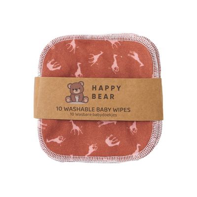 HappyBear Babydoekjes set 10 stuks | Savanna