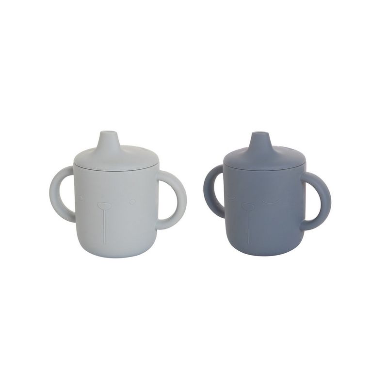 The Cotton Cloud Lili Sippy bekerset - Indigo &amp; Sky