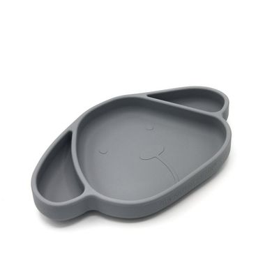 The Cotton Cloud Siliconen bordje met zuignap - Milo Storm Grey