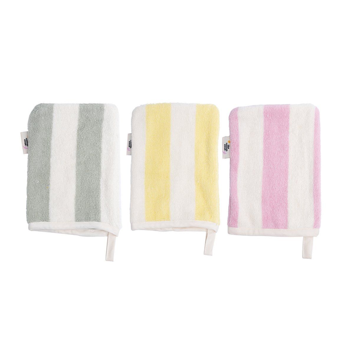 The Cotton Cloud Badstof Babywashandjes 3-Set - Tutti Frutti