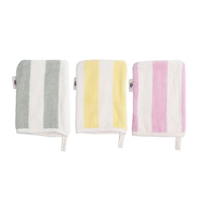 The Cotton Cloud Badstof Babywashandjes 3-Set - Tutti Frutti