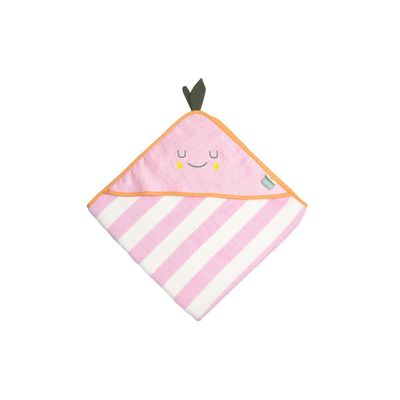 The Cotton Cloud Badstof handdoek met capuchon - Mandy Mandarine