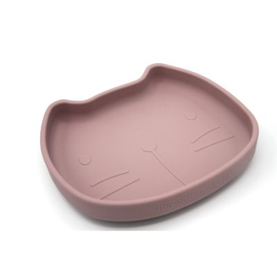 The Cotton Cloud Siliconen bordje met zuignap - Pippa Dusty Mauve