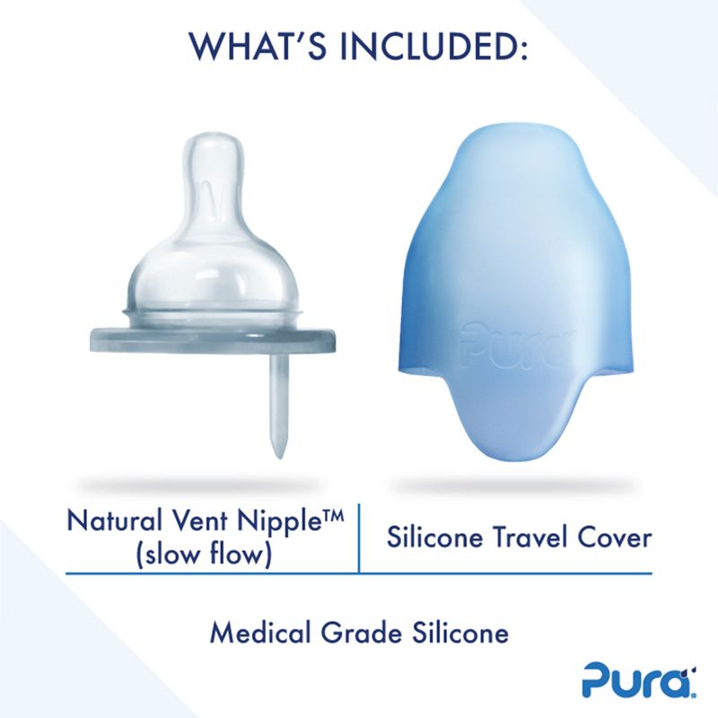 Pura speenfles 150 ml + rose sleeve