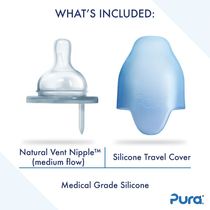 Pura speenfles 325 ml + rose sleeve
