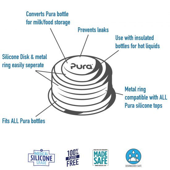 Pura Universal Lid Rose