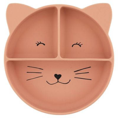 Trixie Siliconen bord met vakjes en zuignap - Mrs. Cat
