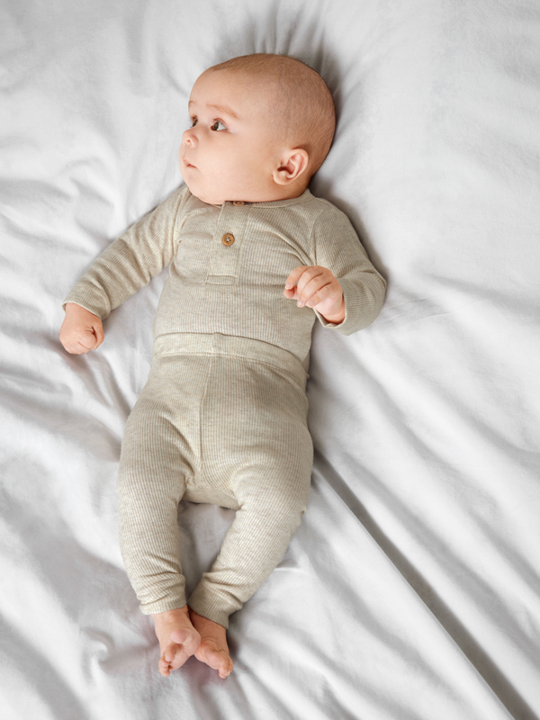 NAME IT Basic legging - Peyote Melange