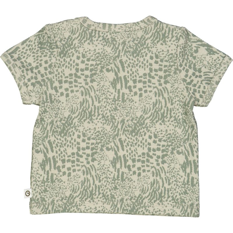 Müsli T-shirt Leopard - Soft green/Poetry Green