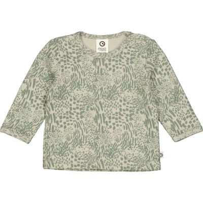Müsli Lange mouwen top Leopard - Soft green/Poetry Green