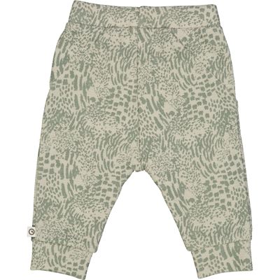 Müsli Lange broek Leopard - Soft green/Poetry Green