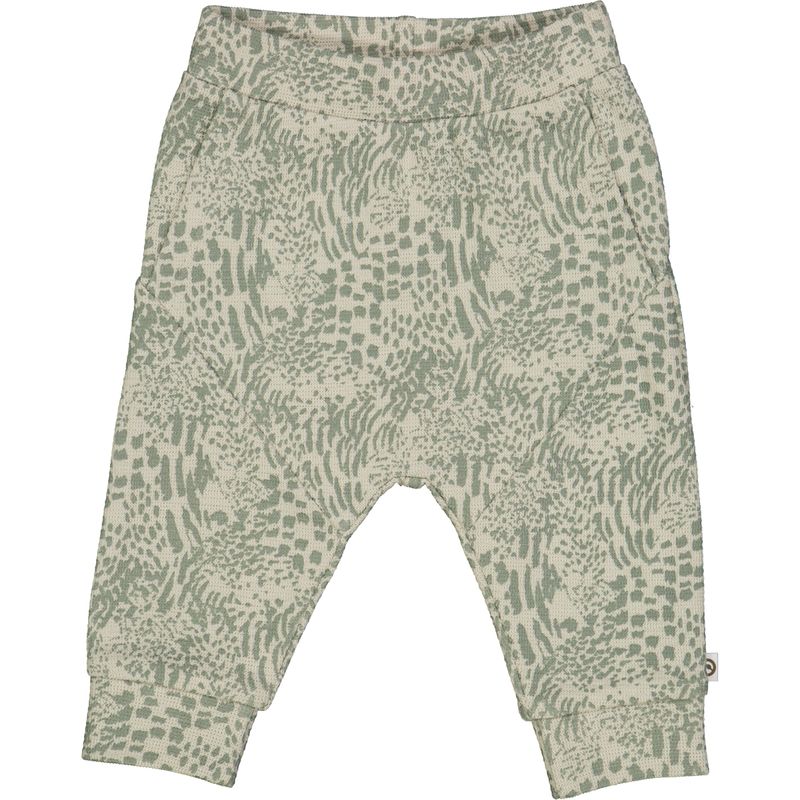 Müsli Lange broek Leopard - Soft green/Poetry Green