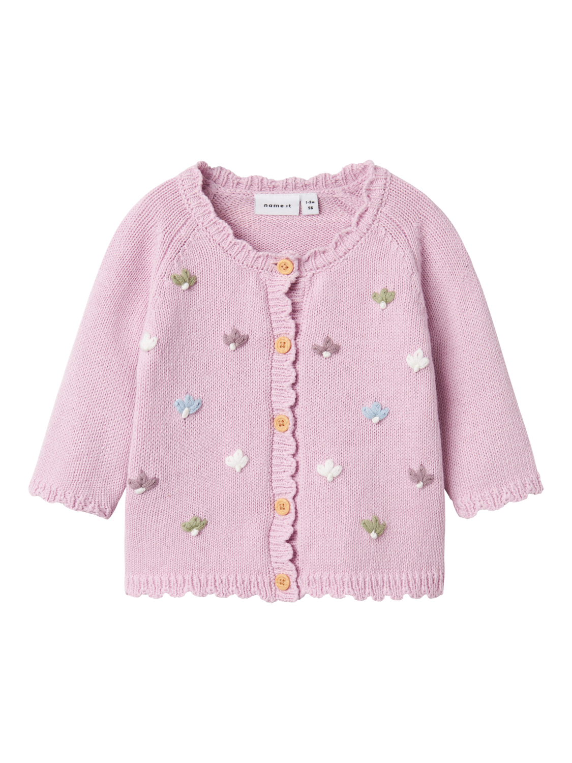 NAME IT Gebreid vestje - Bloemetjes
