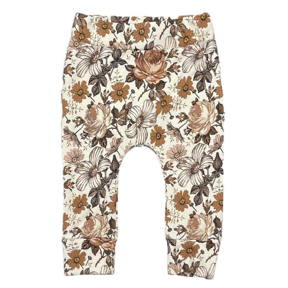 Feathers Newborn jogger - English garden brown