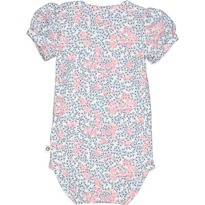 Müsli Romper met pofmouw - Bubblegum | Night Blue