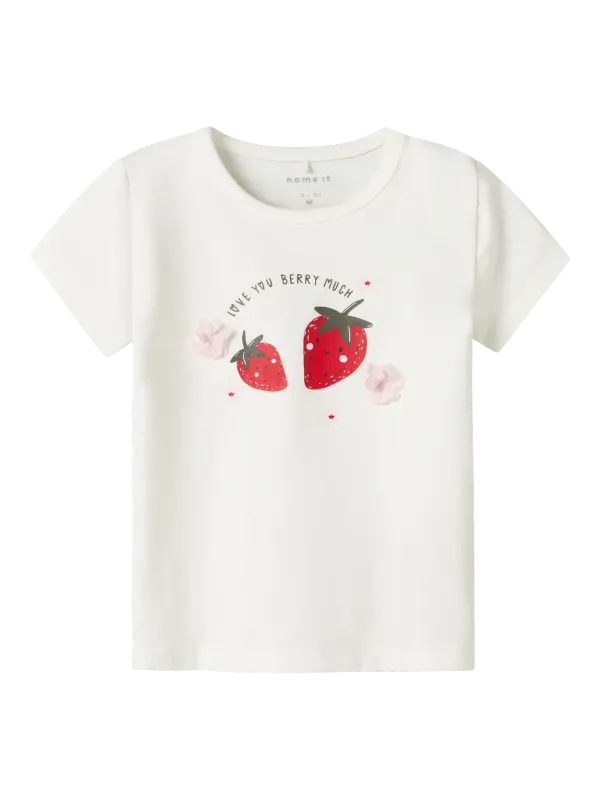 NAME IT T-shirt - Cloud Dancer