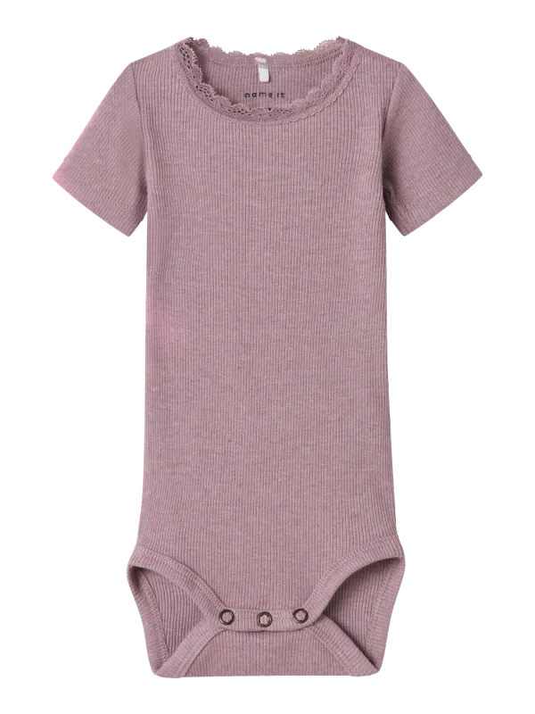 NAME IT Romper met korte mouw - Elderberry