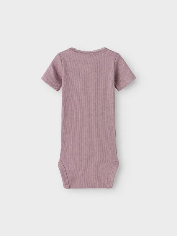 NAME IT Romper met korte mouw - Elderberry