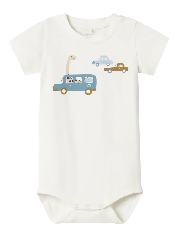 NAME IT Romper met korte mouwen - Cloud Dancer
