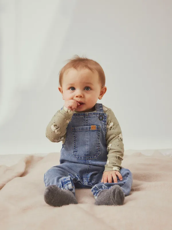 NAME IT Tuinbroek - Medium Blue Denim