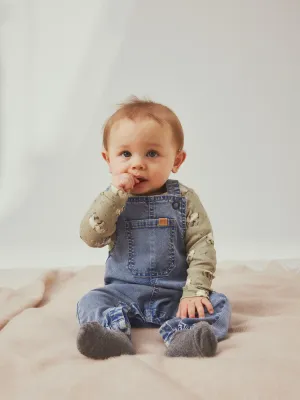 NAME IT Tuinbroek - Medium Blue Denim