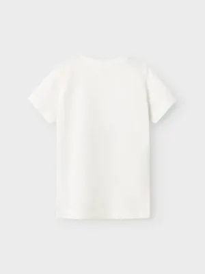 NAME IT T-shirt - Cloud Dancer