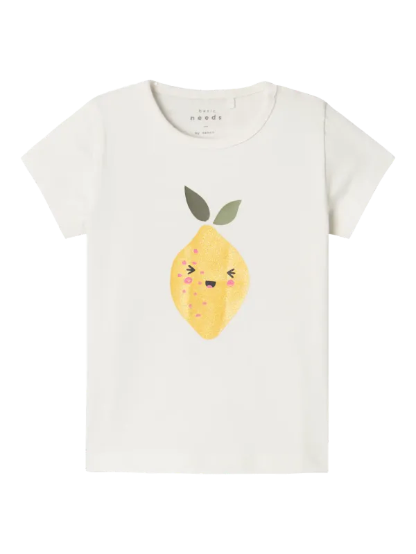 NAME IT T-shirt - Jet Stream Lemon