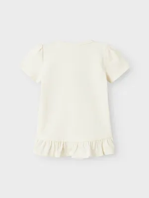 NAME IT T-shirt - Cloud Dancer