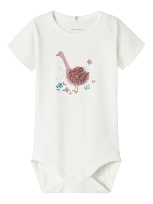 NAME IT Romper met korte mouwen - Cloud Dancer