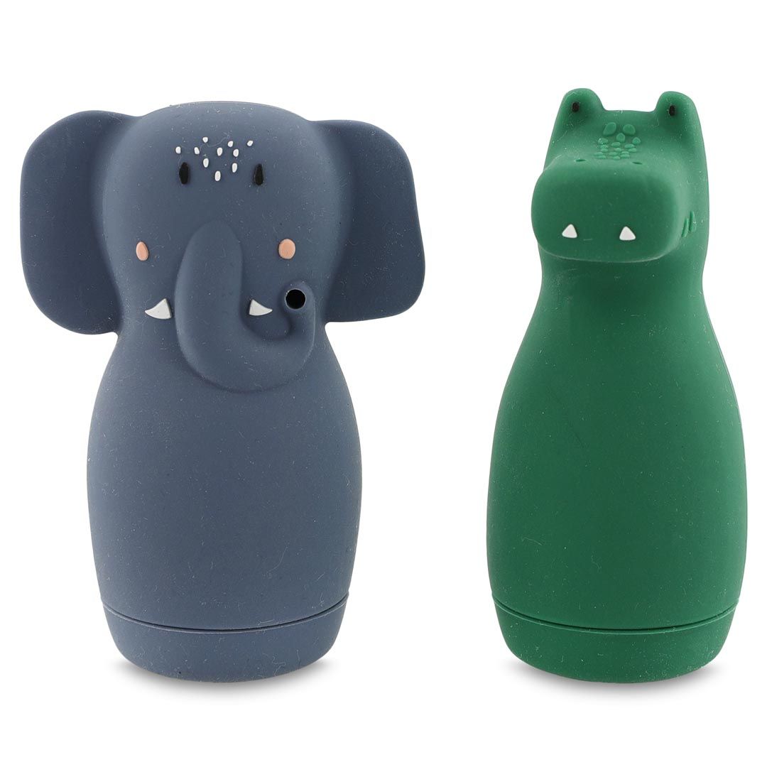Trixie Badspeelgoed sproeiende dieren - Mrs. Elephant &amp; Mr. Crocodile