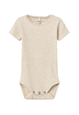NAME IT Romper met korte mouw - Peyote Melange