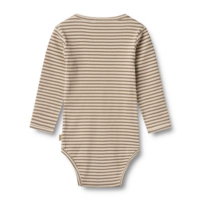 Wheat Romper - Stone Stripe