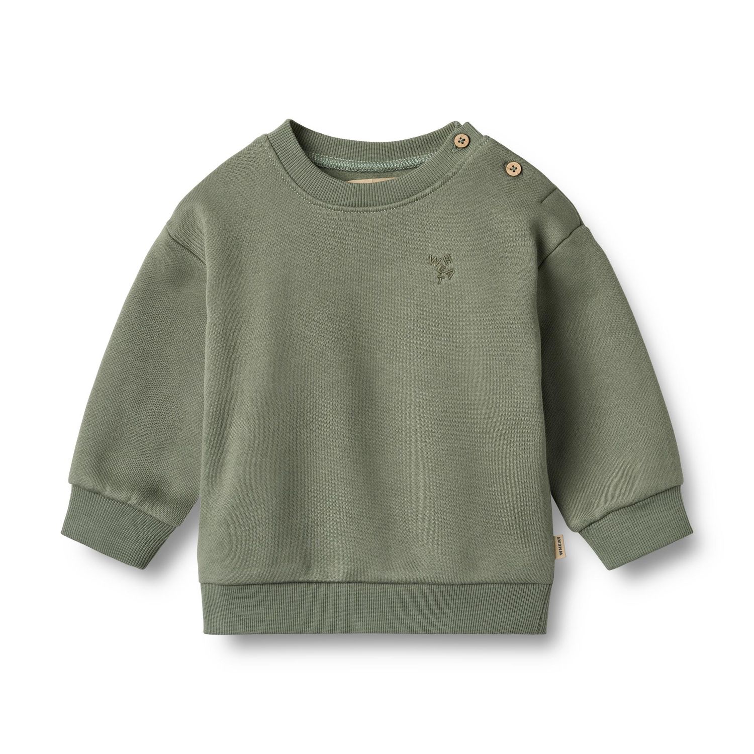 Wheat Trui - Dusty Green