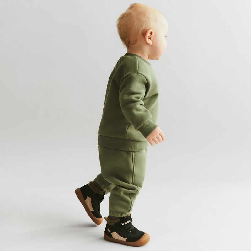 Wheat Trui - Dusty Green