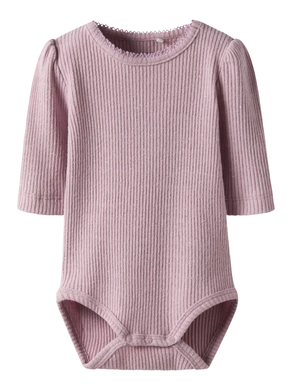 NAME IT Lange mouwen romper - Keepsake Lilac