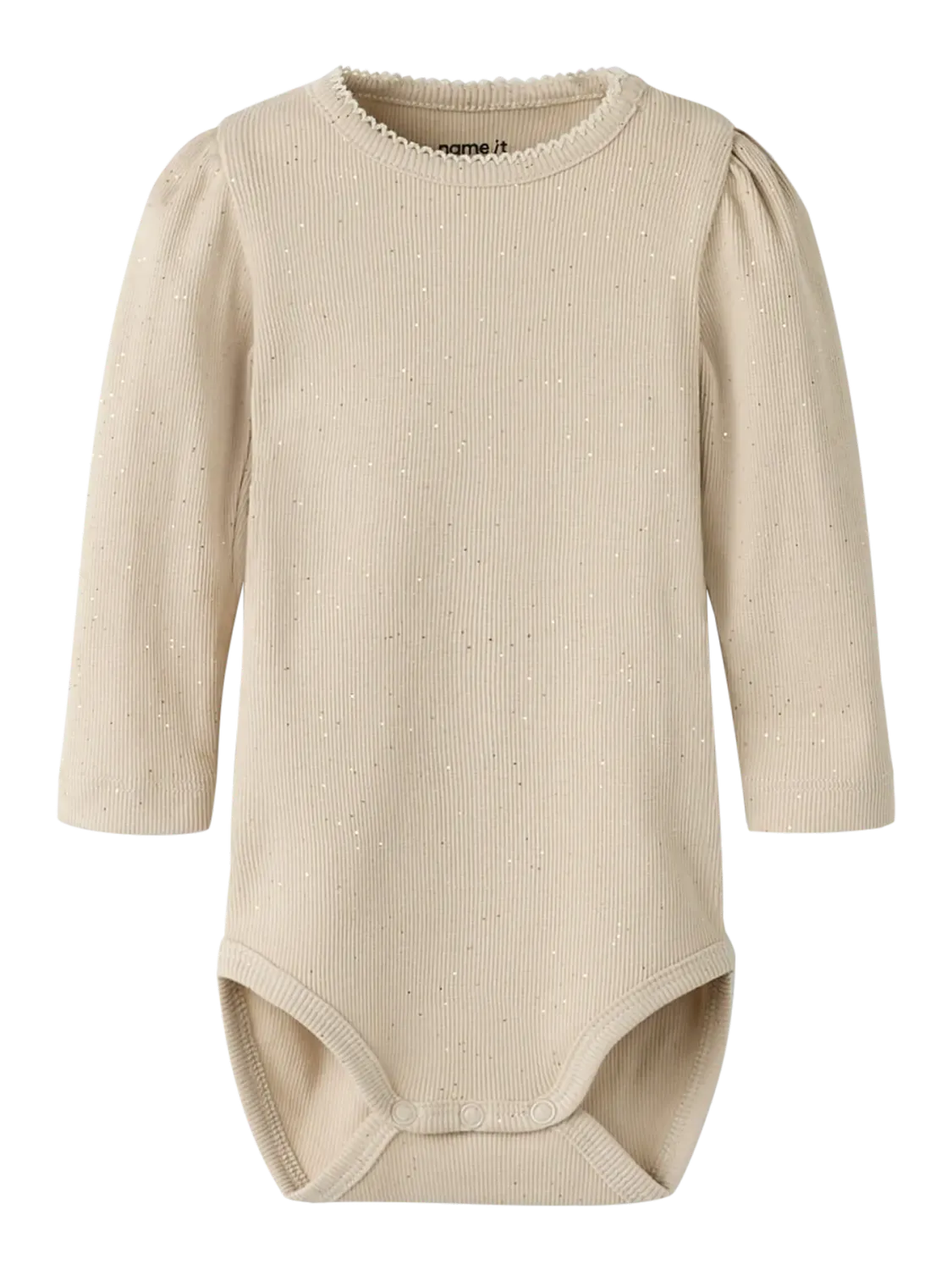 NAME IT Lange mouwen romper - Cement