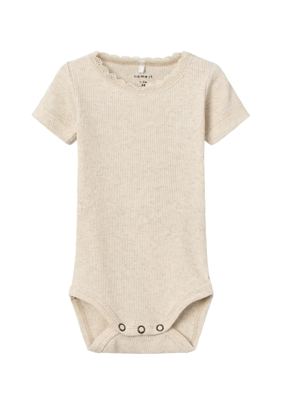 NAME IT Romper met korte mouw - Peyote Melange